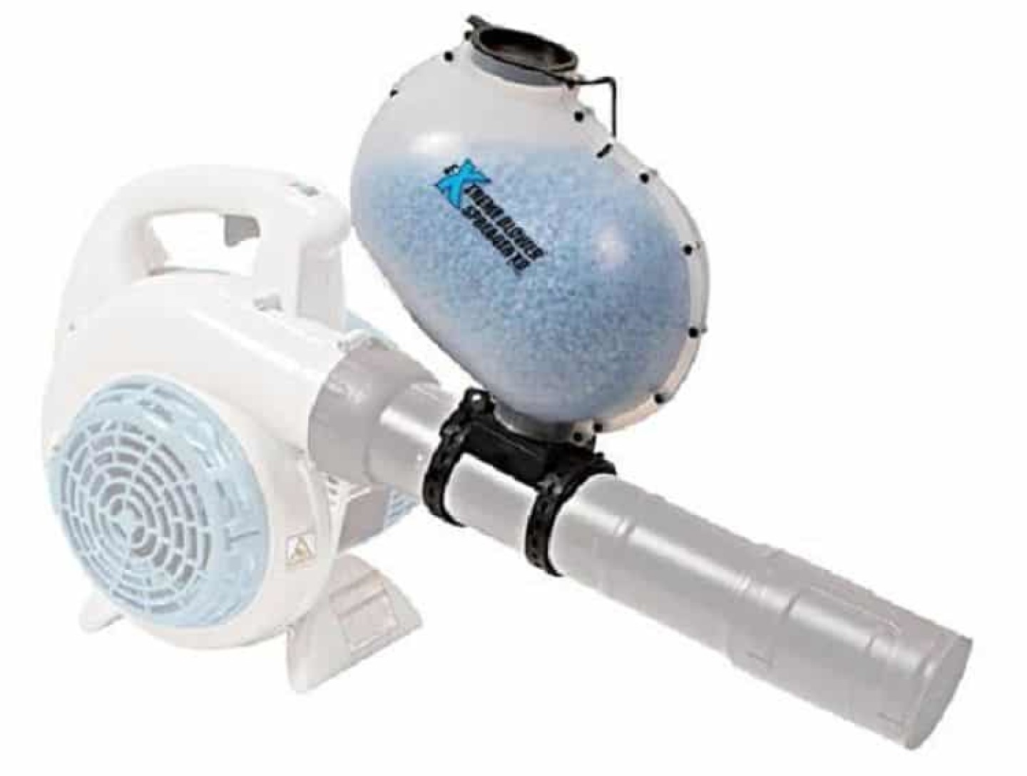 Leaf Blower Adapted to Blow Quartz Granules & Vinyl Flakes