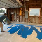 Applying Basecoat - Squeegee then Roller