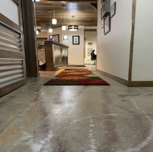 HyperREZ Epoxy Dentist Office - Clear Basecoat Epoxy with Metallic Pigment & Urethane topcoat