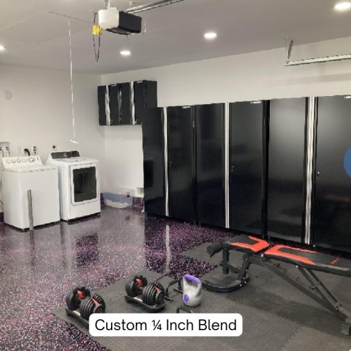 Custom Laundry Room 1/4 Inch Flake Blend