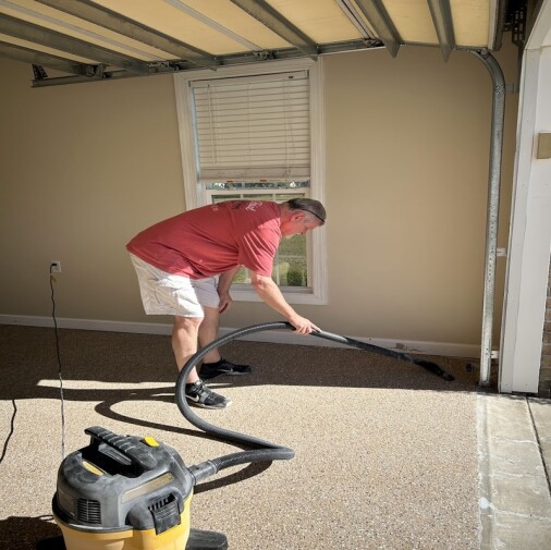 Vacuuming Loose Flakes