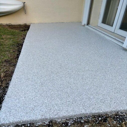 HyperBond Epoxy Porch - Clear Epoxy with Full Flake Broadcast