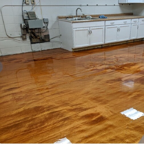 HyperREZ Epoxy Wood Floor - Clear Epoxy