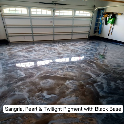 Sangria, Pearl, Twilight Metallic Pigment with Black Base