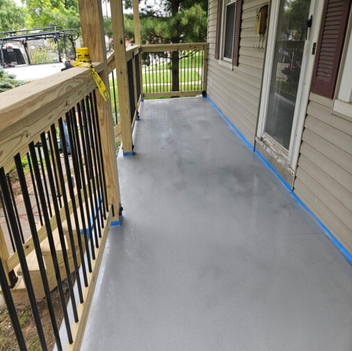 5500 Polyaspartic Outdoor Porch - Light Gray