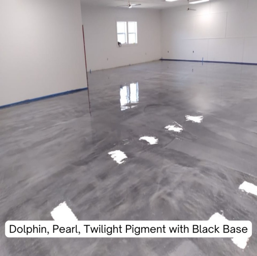 Dolphin, Pearl, Twilight Metallic Pigments with Black Base