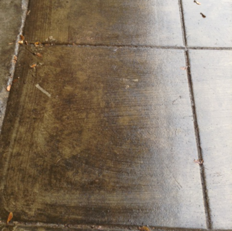 World's Best Detergent Cleaner before concrete