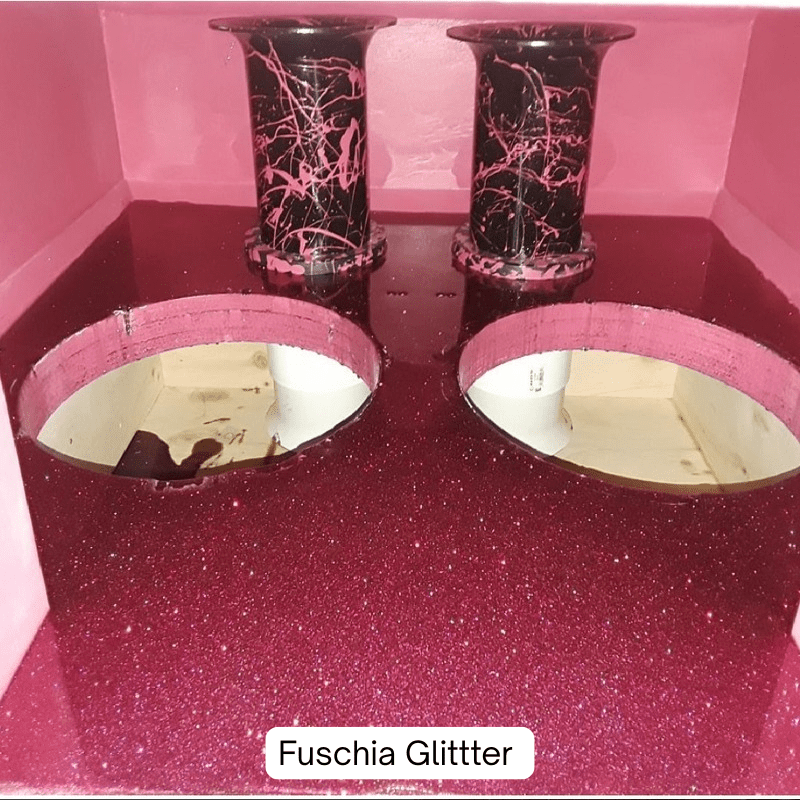 Fuschia Glitter Glitter Reflective Powder