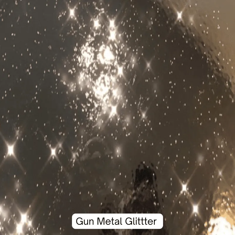 Gun Metal Glitter Glitter Reflective Powder