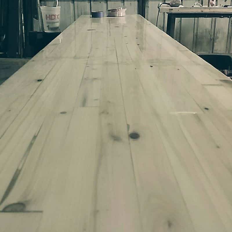 5500 Polyaspartic Coating Protects Sushi Bar Wood Countertop 5500 Polyaspartic Coating Protects Sushi Bar Wood Countertop 5