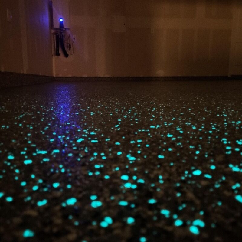 Glow Flake Floor Glow Flake Epoxy Florescent