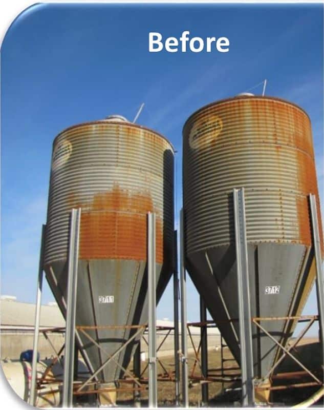 E100 Urethane Primer Finish Coat for Rusty Steel, Galvanized Steel, Metal, Aluminum Surfaces Before E100 Urethane Primer Finish Coat for Rusty Steel, Galvanized Steel, Metal, Aluminum Surfaces Before