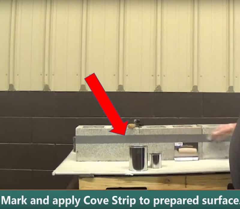 Cove Mortar Application Cove Mortar Application