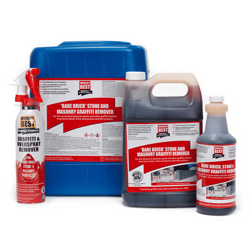 Bare Brick Stone and Masonry Graffiti Remover