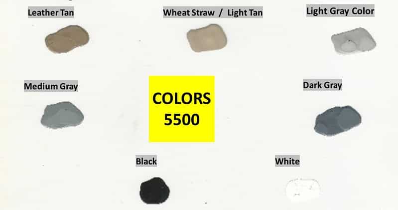PIgmented Colors for 5500 Polyaspartic