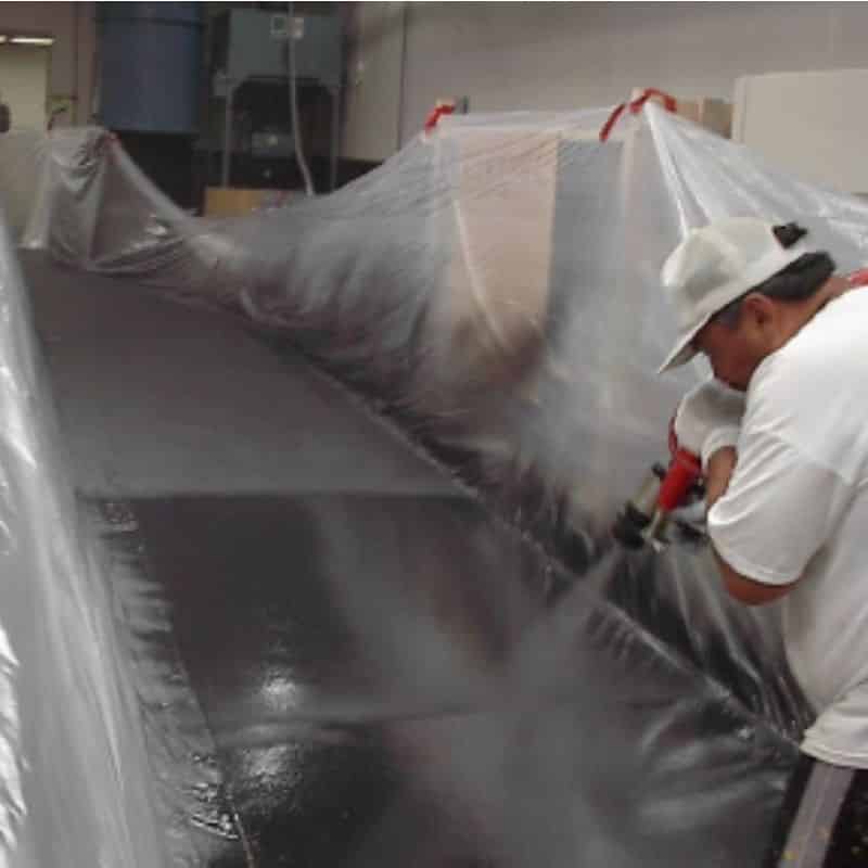 1007 Polyurea Coating Fast Set Waterproof Spray Pelican Warehouse Floor Project