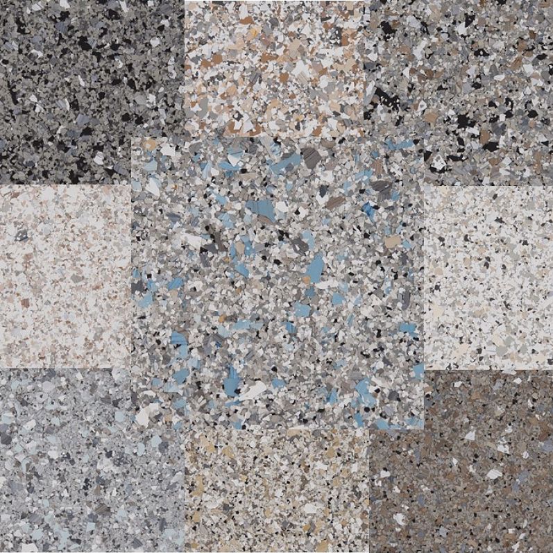 Hybrid stone flakes
