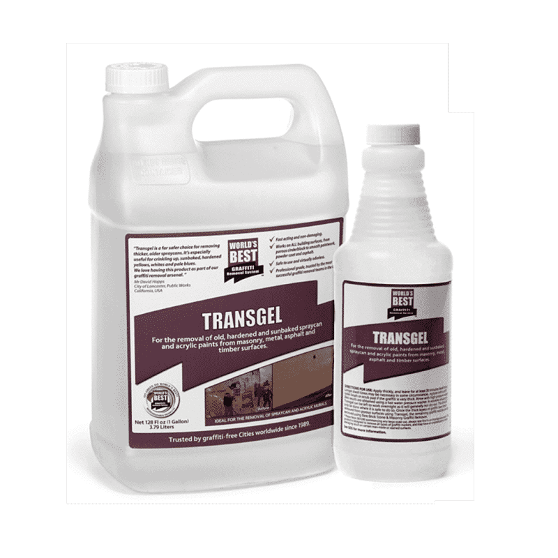 Transgel Paint and Graffiti Remover for Porous Surfaces