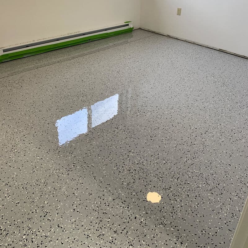 5500 Polyaspartic topcoat – 6009 Epoxy light gray basecoat 5500 Polyaspartic topcoat - 6009 Epoxy light gray basecoat