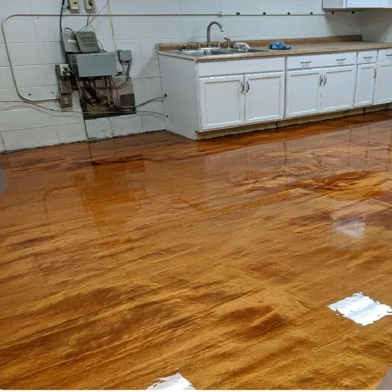 Wood floor HyperREZ Epoxy Polyaspartic