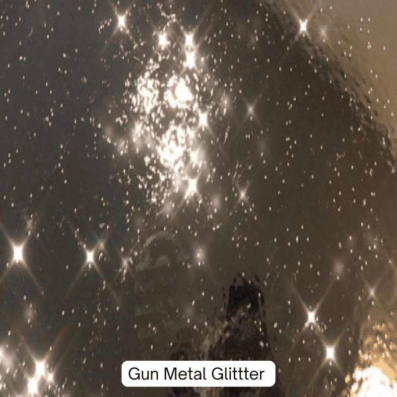 Gun Metal Glitter Glitter Reflective Powder