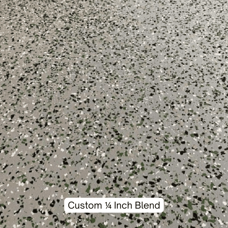 Custom Green Black Blend Custom Vinyl Flake Blend