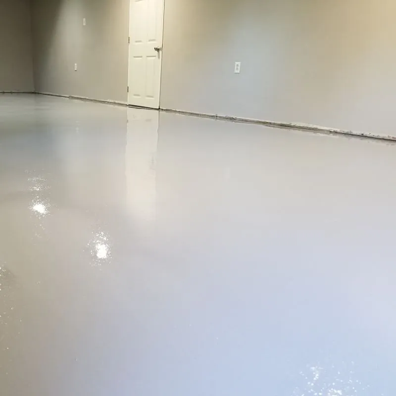DT-454 Epoxy in Basement DT-454 Epoxy Concrete Floor in Basement