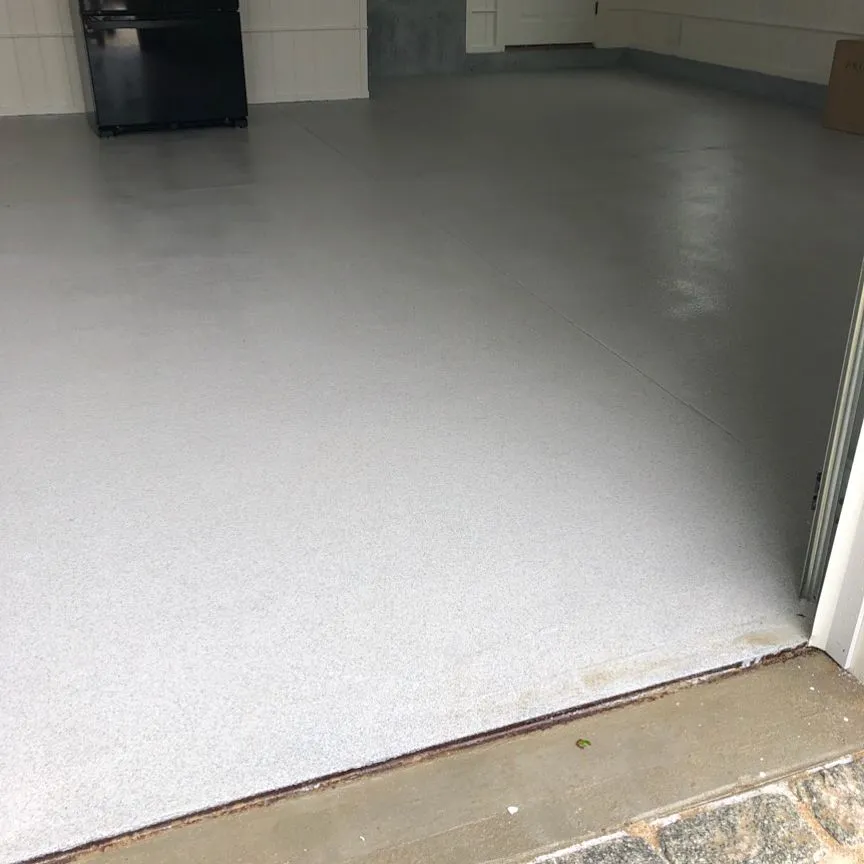 Quartz Granule Epoxy Floor System with HyperREZ Epoxy and Aspartic 85 Polyaspartic Topcoa Quartz Granule Epoxy Floor System with HyperREZ Epoxy and Aspartic 85 Polyaspartic Topcoa