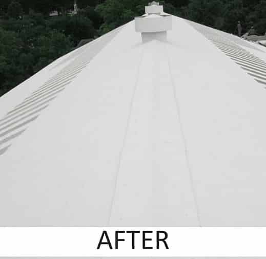 E811FP Acrylic Roof Coating After