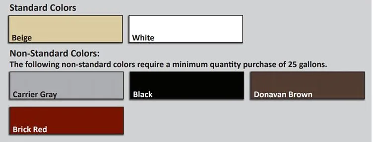E811FP Acrylic Roof Coating Colors E811FP Acrylic Roof Coating Colors