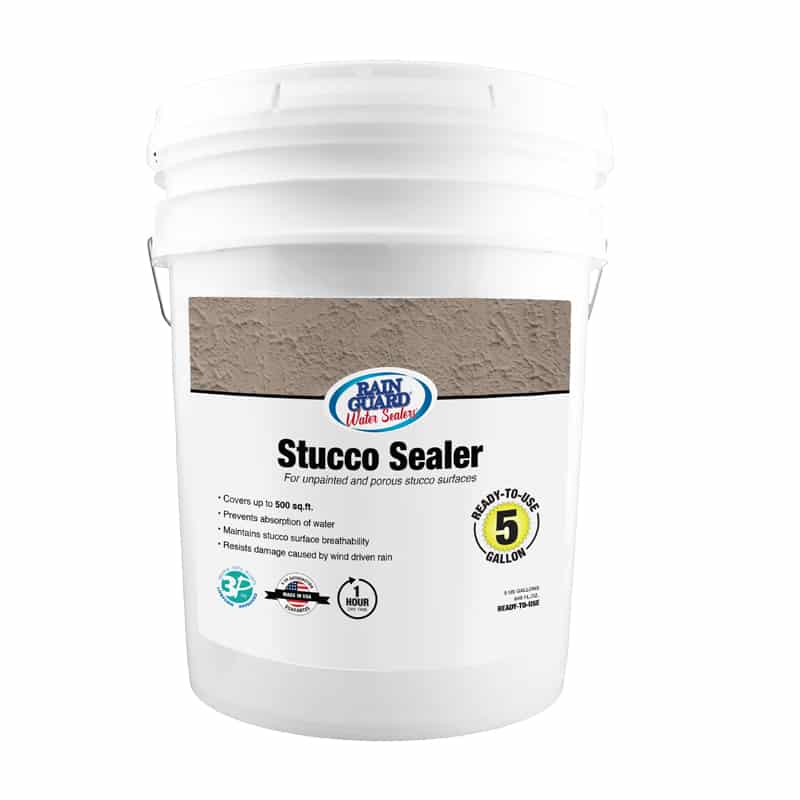 Stucco Sealer & Water Repellent Premium Grade Stucco Protection
