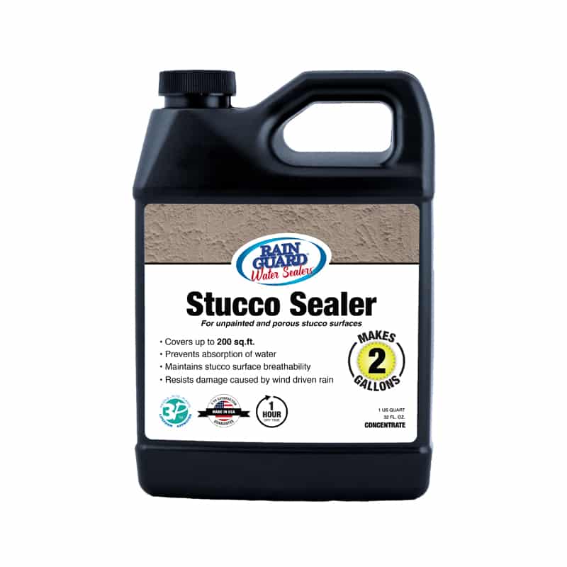 Premium Grade Stucco Sealer Protects From Wind Driven Rain Rainguard