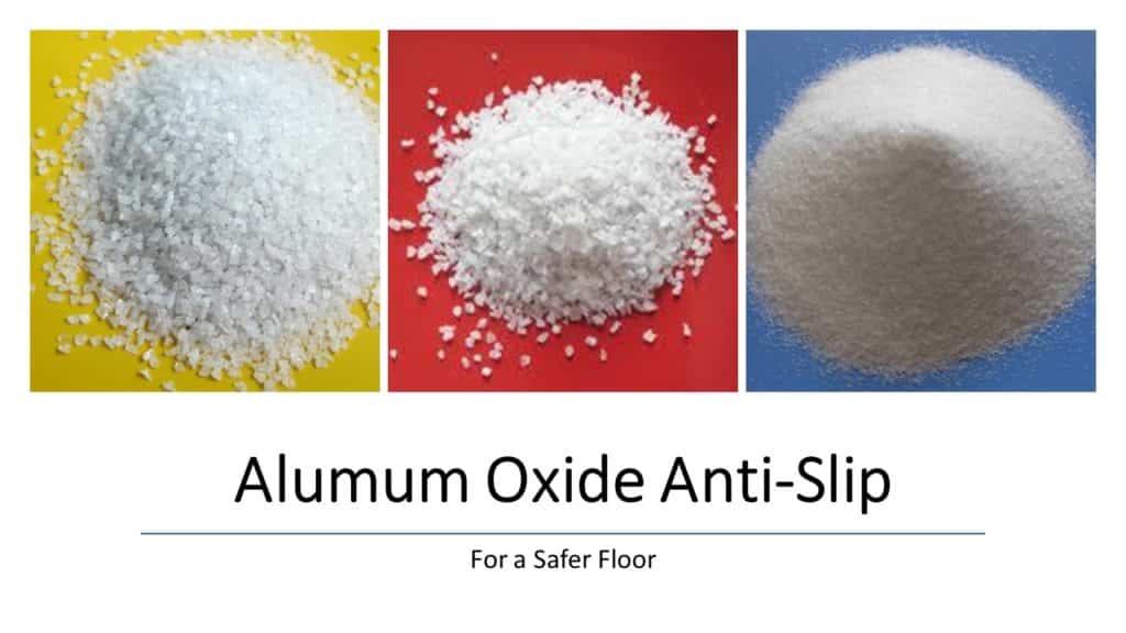 Aluminum Oxide Anti-Slip | WHITE | 3 Grit Sizes | Non-Skid Tough Durable Floor