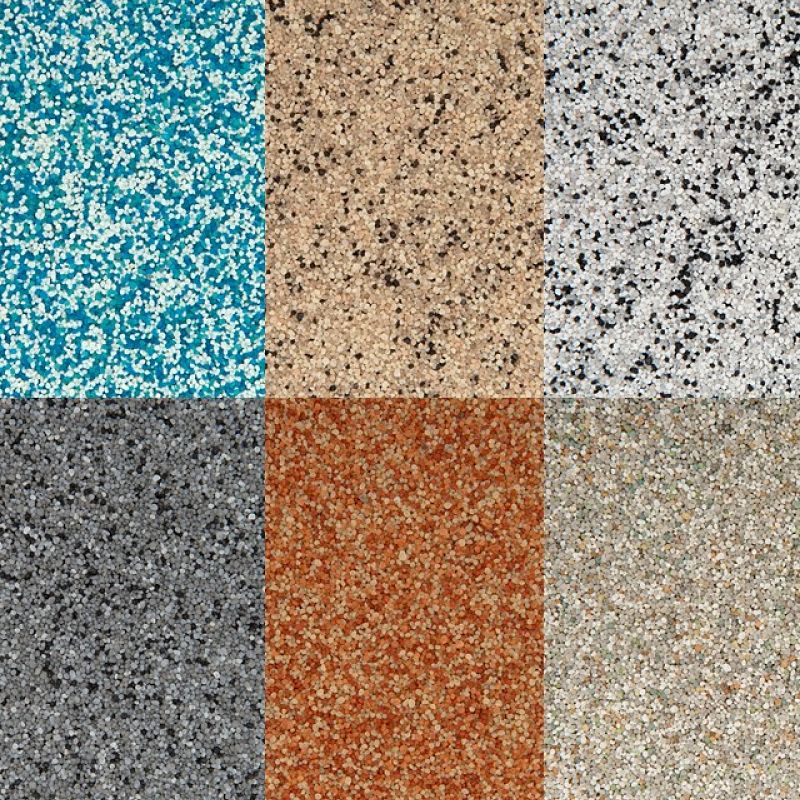 Quartz Color Granule Blends for Epoxy, Polyaspartic Floor Coatings | 30 Colors