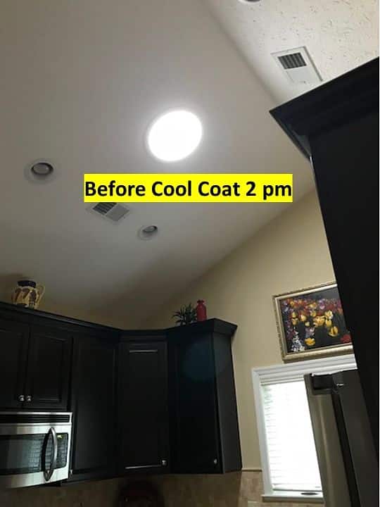 Cool Coat Clear Thermal Barrier Paint - before application