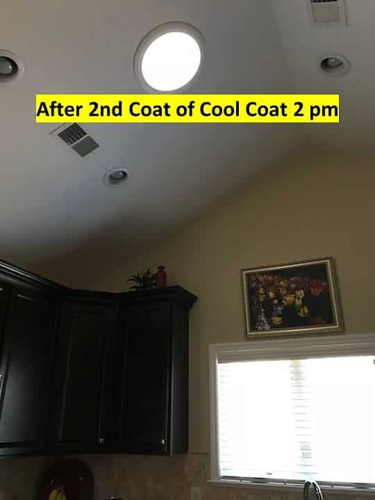 Cool Coat Clear Thermal Barrier Paint - after 2nd coat application