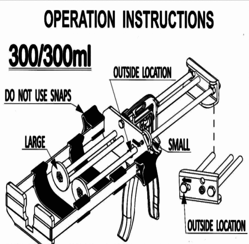 DC600 Dual Cartridge Gun 300 ml x 300 ml