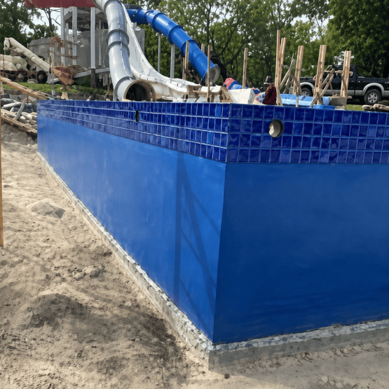 e100v vertical wall high build epoxy coating | underwater concrete | p