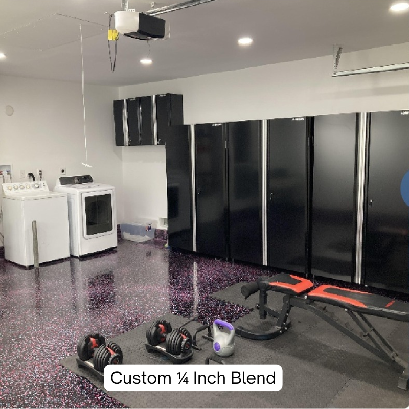 Custom Laundry Room 1/4 Inch Flake Blend