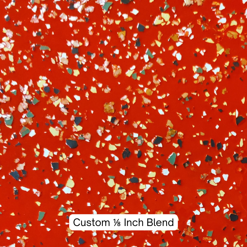 Custom Red 1/8 Flake Blend