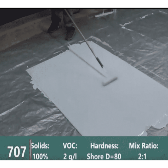 e707hb high build 100% solids epoxy floor coating | 20 colors