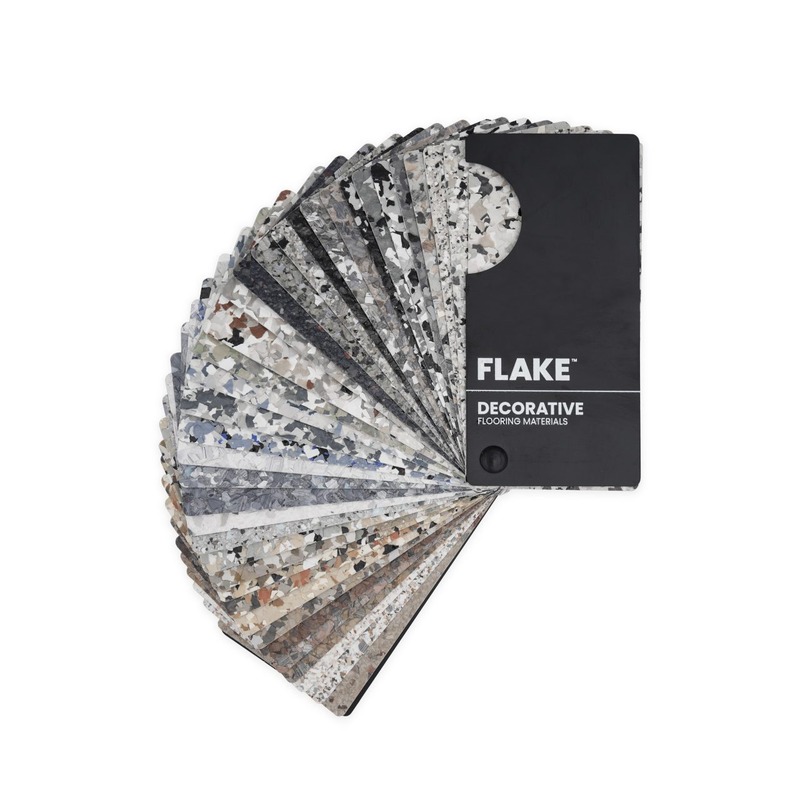Fan Deck With 38 Vinyl Flake Color Blends | Epoxy Polyaspartic