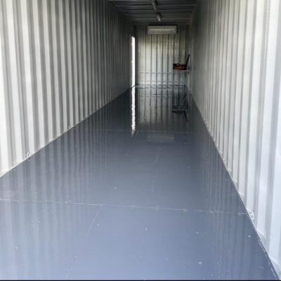 Conex 40' Trailer - E139FL Flexible Epoxy floor Coating - E370P Polyurethean Wall