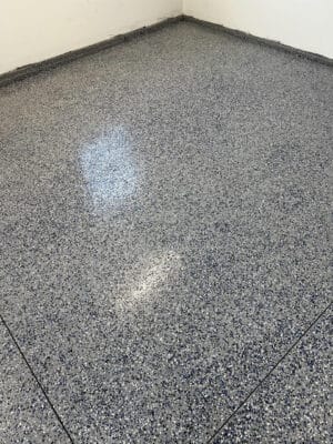 Garage Remodeled with Heavy Flakes