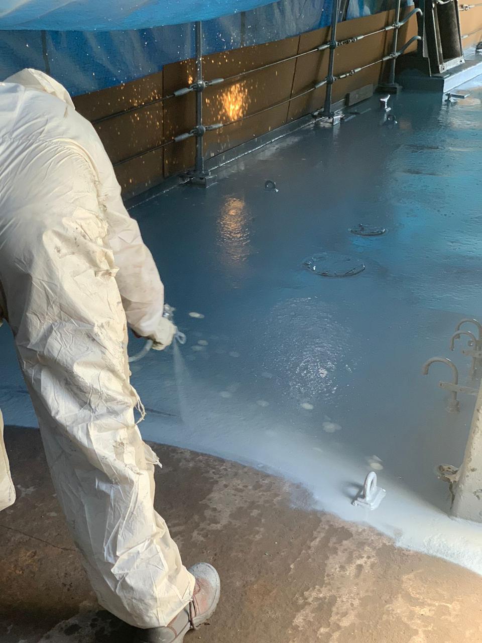 Spraying E15M Epoxy Primer