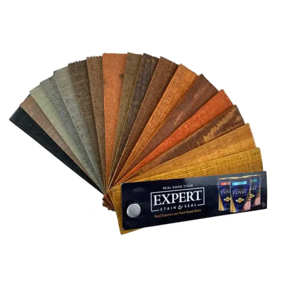 EXPERT Stain & Seal Fan Deck Samples | 18 Color Samples | Marketing Tool