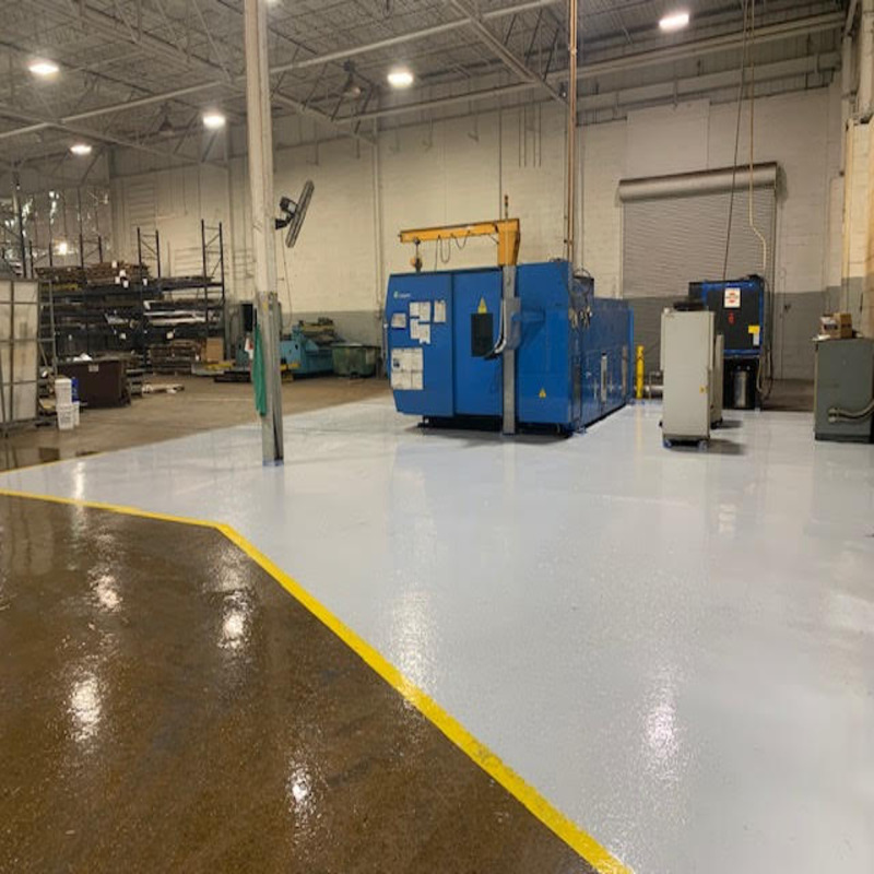 6009 Epoxy Metal Pressing Floor- Light Gray