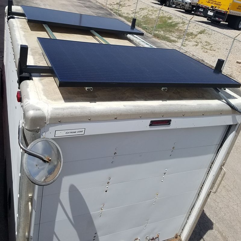 Cool Coat Clear Thermal Barrier Paint - On Roof of Truck