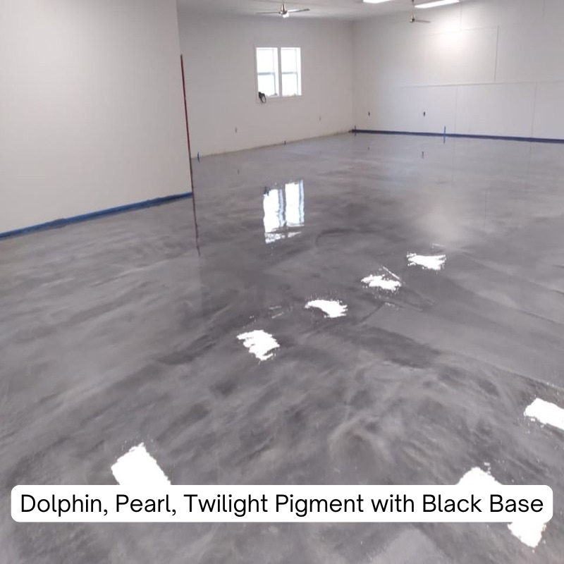 Dolphin, Pearl, Twilight Metallic Pigments with Black Base