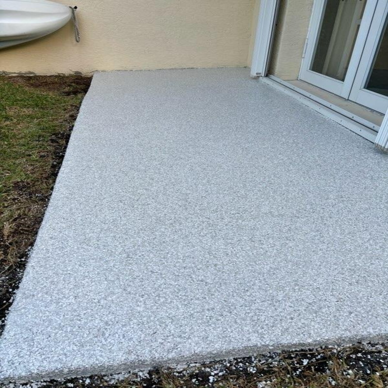 HyperBond Epoxy Porch - Clear Epoxy with Full Flake Broadcast